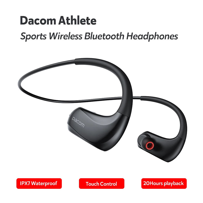 DACOM Athlete Bluetooth Neckband In-ear Earphone Wireless IPX7 Waterproof Touch Stereo Sports Headset DACOM Athlete Bluetooth Neckband In-ear Earphone Wireless IPX7 Waterproof Touch Stereo Sports Headset